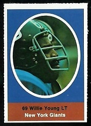 1972 Sunoco Stamps      410     Willie Young